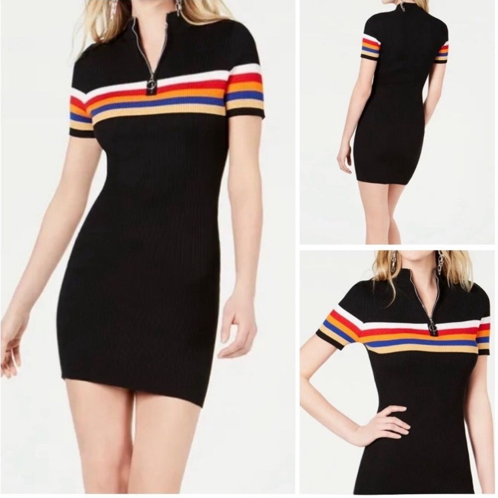 Crave Fame by Almost Famous ribbed knit mock neck sweater dress